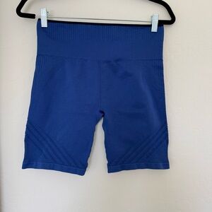 Ryka Women’s Athletic Bike Shorts Stretch Workout Yoga Gym Pants Blue Activewear